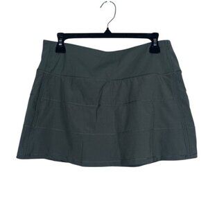Crazy Yoga Olive Green Athletic Gym Skort Biker Shorts Size Med EUC #0362-DS